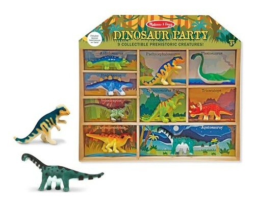 Set De Juegos De Dinosaurios Minuatura En Estuche, De Melis