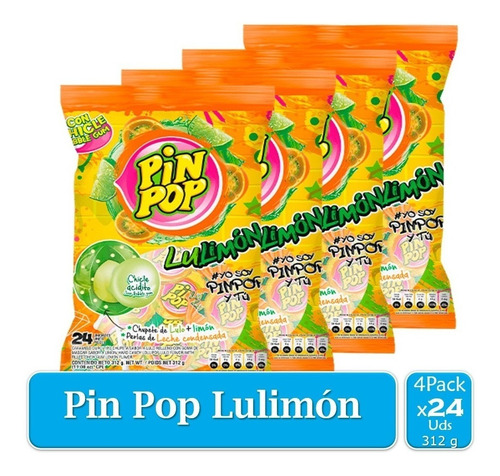 Chupete Pin Pop Lulimon 4 Paquetes X - Unidad a $87