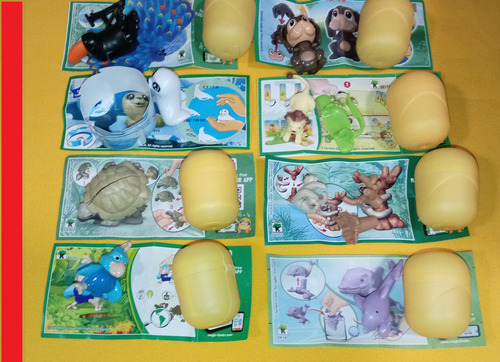Kinder Sorpresa Natoons Lote 20 Figuras Foca Delfin Tortuga (Usado)