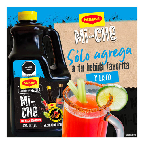 Jugo Sazonador Maggi 1.9l Mariscos Michelada Botanas Pack 2