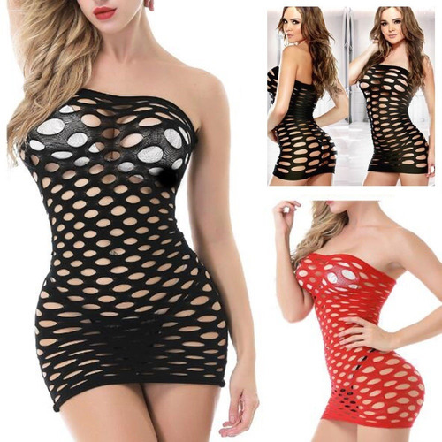 Babydoll Lenceria Sex Shop G-string Transparente