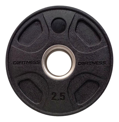 Anilha Elite Emborrachada Lpo 4 Grips - 2,5kg