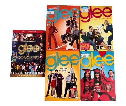 Glee Dvd's Temporadas 1,2,3,4 Y Concierto