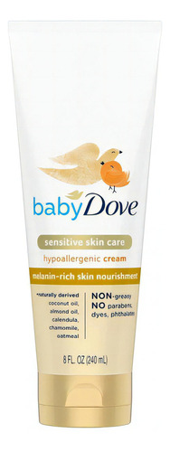 Baby Dove Crema Hipoalergénica, Rica En Melanina 240ml