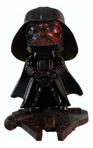 Star Wars Darth Vader Con Nave - Escultura 