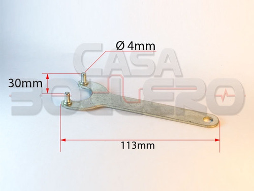 Llave De Pernos Para Lustradora Lijadora Amoladora Pinza