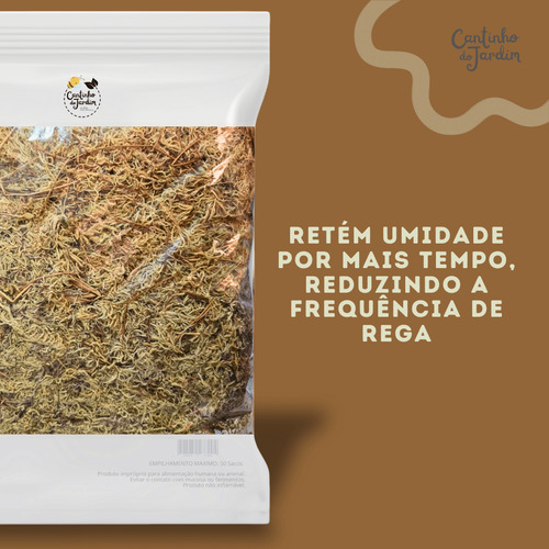 Musgo Sphagnum 20lts Para Orquídeas, Suculentas E Jardinagem