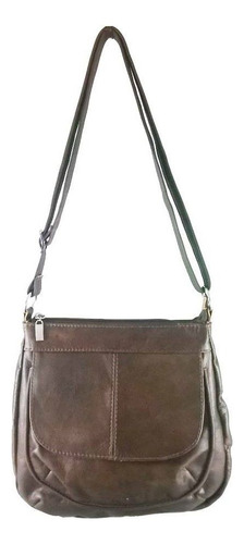 Bolsa Feminina Transversal Topgrife Couro Marrom