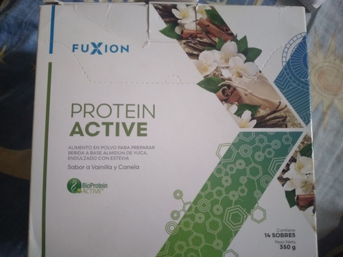  Vaso Mezclador Proteina  Vegetal  Fuxion  8 Sobres