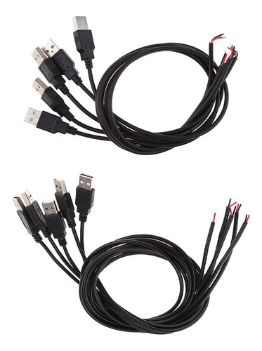 Cable De Carga Usb De Bricolaje 6 Piezas