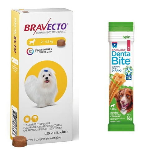 Bravecto Antipulgas E Carrapatos Cães De 2 A 4,5 Kg  