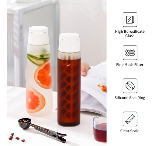 Cafetera Watchget Cold Brew, Cafetera Helada De Vidrio Y