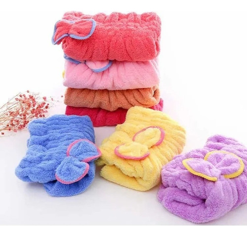 Toalla Para Pelo Turbante Microfibra Para Secar Cabello 2