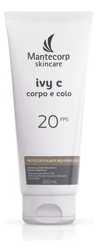 Protetor Solar E Rejuvenescedor Ivy C Neutro 200ml Mantecorp
