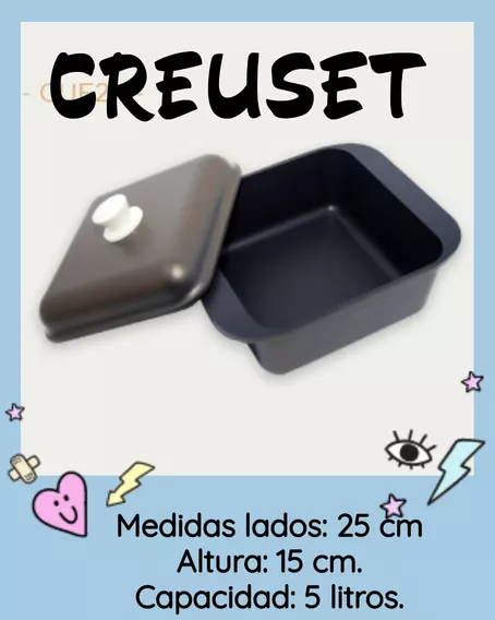 Creuset 25cm Capacidad 5 Litros Fournée Antiadherente