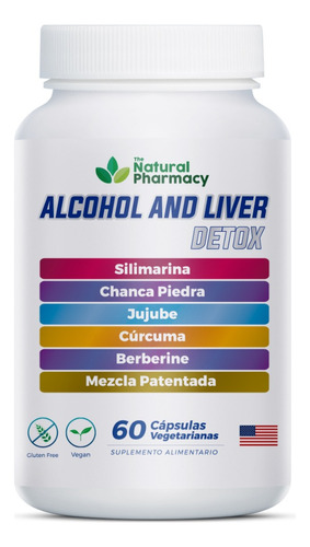 Alcohol And Liver Detox Cuidado Del Hígado Elimina Toxinas Natural 60 Cápsulas The Natural Pharmacy