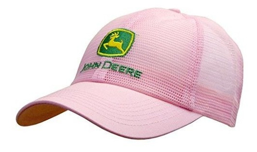 Logo John Deere Classic Mesh Cap-rosa.