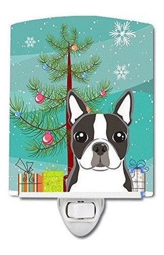 Los Tesoros De Caroline Arbol De Navidad Y Boston Terrier D