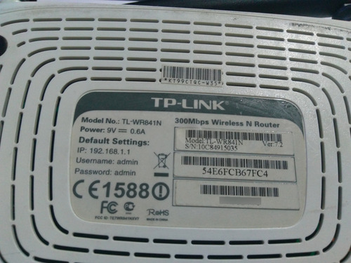 Router Tp-link Modelo Tl-wr841n Prende A Probar!! (Usado)