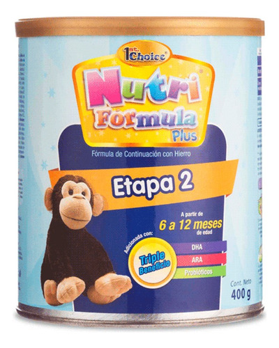Nutriformula Formula Lactea Etapa 2 6-12 Meses 400 G Sin Sabor
