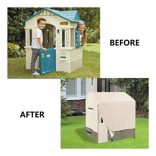 Lsongsky Outdoor Kids Playhouse Cover, Cubiertas De Juegos Y