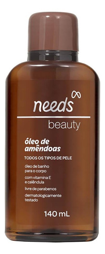  Óleo De Amêndoas Para O Banho Needs Beauty Com 140ml Tipo de embalagem Pote