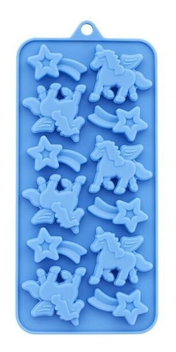  Molde Silicona Chocolate Gomitas Unicornio Estrellas Wilton