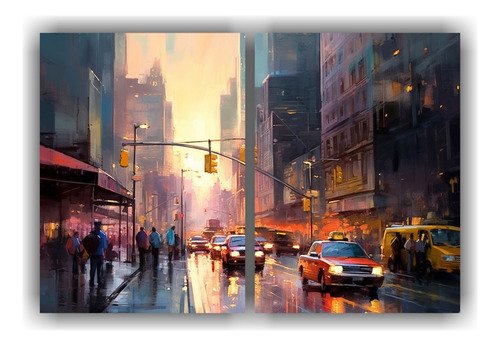 100x65cm Cuadro Decorativo De La Ciudad De Nueva York Para E