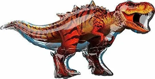 Jurassic World T-rex Dinosaurio Super Shape Foil Balloon.