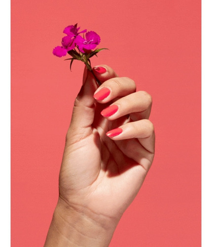 Opi Nature Strong Vegano Once And Floral Tradicional X 15ml Color Coral