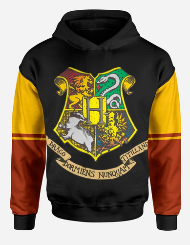 Buzo Harry Potter Hogwarts  Aesthetic Escudo Hoodie Unisex