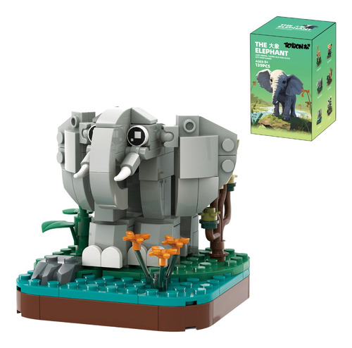 Kit De Construccion Toygon Compatible Con Lego Modelo Animal Cantidad De Piezas 139 Versión Del Personaje Elefante