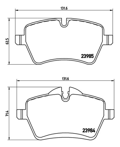 Brembo Balatas Mini Cooper S Chili 2013-2015 Delantero