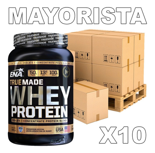 Mayorista 10 Kilos Nueva Whey True Made Protein Ena Proteína