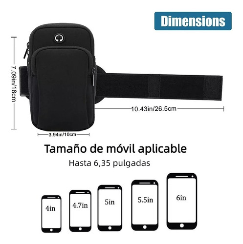Bolsa Deportiva De Banda Al Brazo P Celular Gym Correr Bici