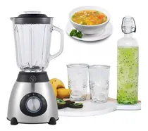 Comprar Licuadora Potente Con Vaso De Vidrio 1,5 Itros Para Hielo