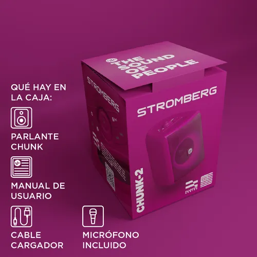 Parlante Portatil Stromberg Chunk 2 Ipx4 C/microfono 25w