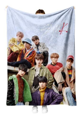 Stray Kids Kpop Cobija Frazada Suave Calientita 150x130cm Stray Kids Cover