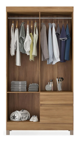 Guarda Roupa 4 Portas 2 Gavetas Lotus D02 Amendola Touch - M