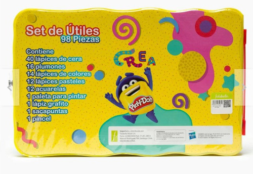 Estuche De Arte Con 98 Piezas Marca Play Doh