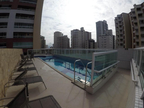 Imagem 24 de 27 de Apartamento Frente Rua Semi Mobiliado, Com 3 Dormitórios, Varanda Gourmet À Venda, 88 M² Por R$ 540.000 - Vila Guilhermina - Praia Grande/sp - Ap3678