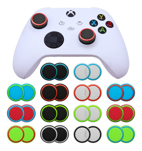 X6 Grips Silicón Para Xbox Series X S Ps5 Ps4 Joystick Gomas