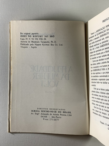Livro A Felicidade Da Mulher Masaharu Taniguchi Seicho-no-ie - D6