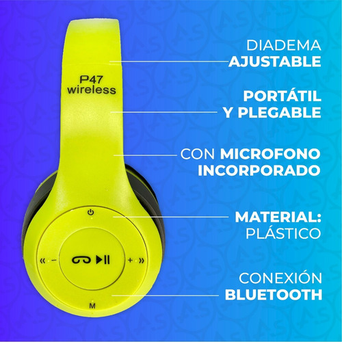 Imagen 3 de 10 de Auriculares Vincha Bluetooth Inalámbricos Retráctil Celu Pc