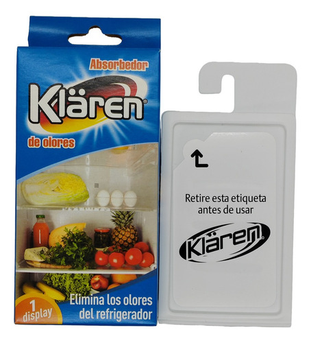 Pack X3 Absorbedor De Olores Refrigerador Klären 1 Display
