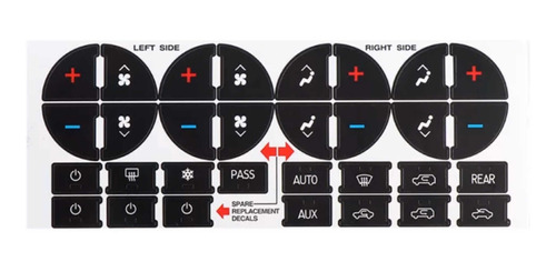 Kit De Reparación Calcomanías Para Control De Aire Cheyenne