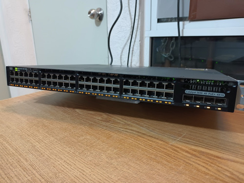 Swicht Cisco Catalyst Ws-c3650 48ptos Poe+ 4ptos Fibra 4x1g (Usado)