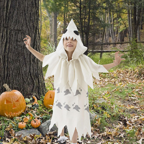 Disfraz De Fantasma De Halloween, Vestido Con Diadema, Sg