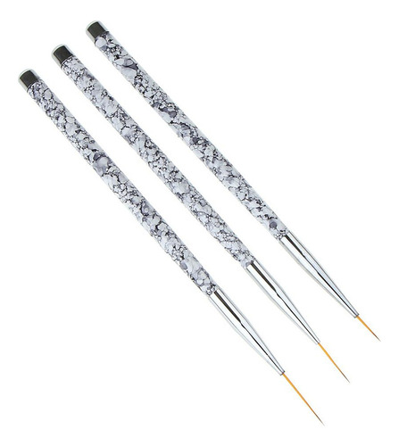 3 Unidades De Rotuladores For Uñas, Pelo Fino Y Pinceles