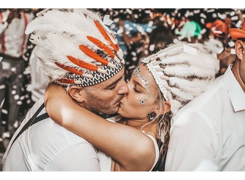 Coronas Cacique De Plumas Para Casamiento Novios De Jauja